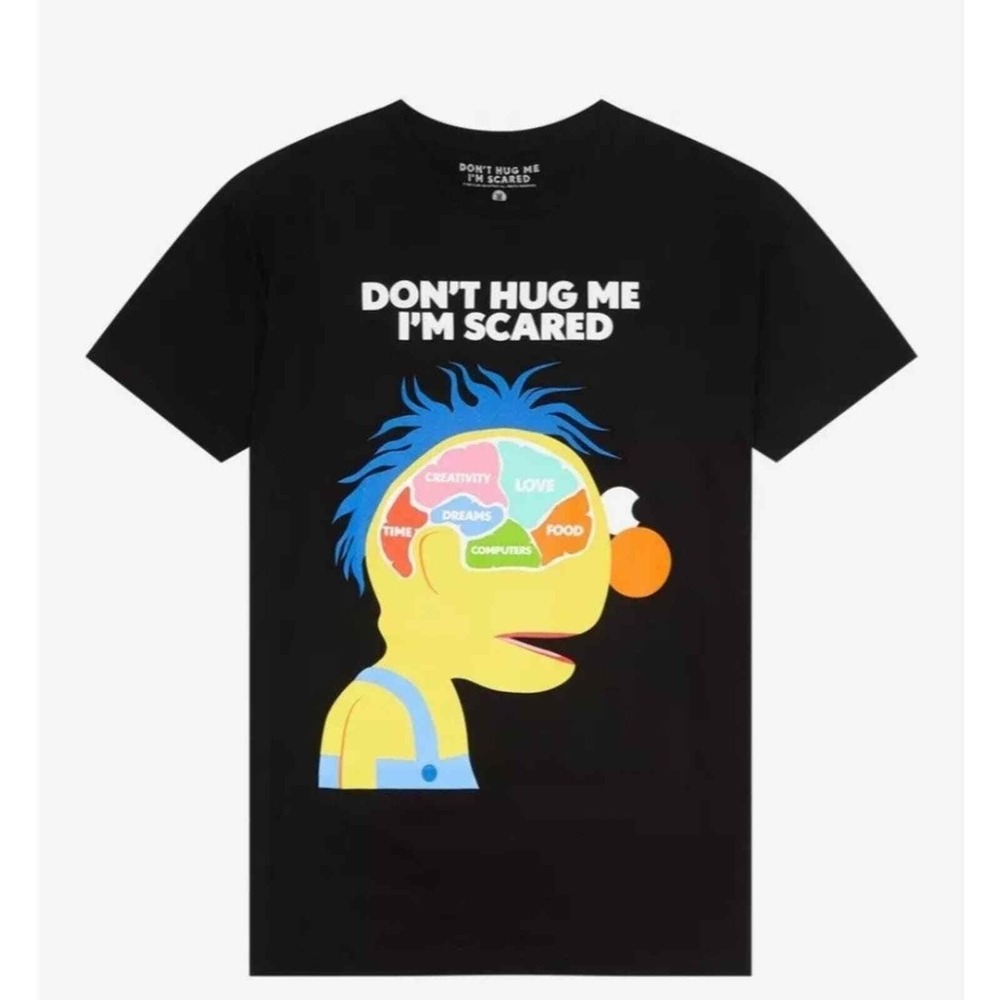 NWT Hot Topic Yellow Guy Brain Tee (XS)